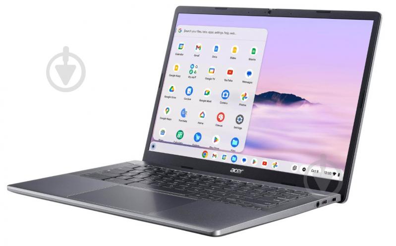 Ноутбук Acer Chromebook Plus 514 CB514-4H-390E 14" (NX.KUZEU.001) steel gray - фото 4