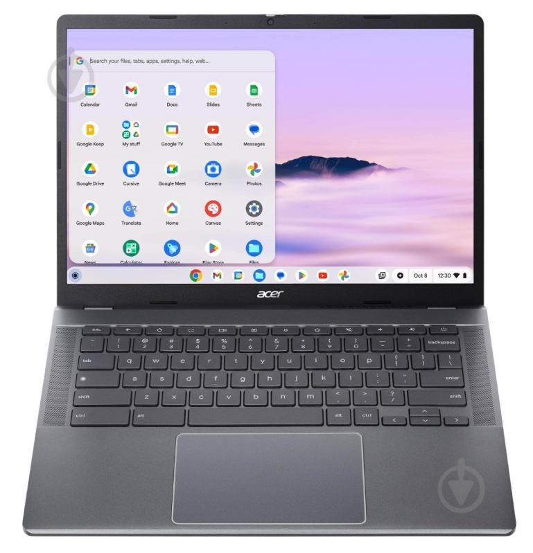 Ноутбук Acer Chromebook Plus 514 CB514-4H-390E 14" (NX.KUZEU.001) steel gray - фото 2