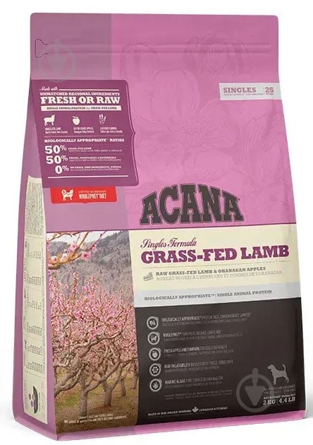 Корм сухой Acana Grass-Fed Lamb 2 кг - фото 1 Корм сухой Acana Grass-Fed Lamb 2 кг - фото 1