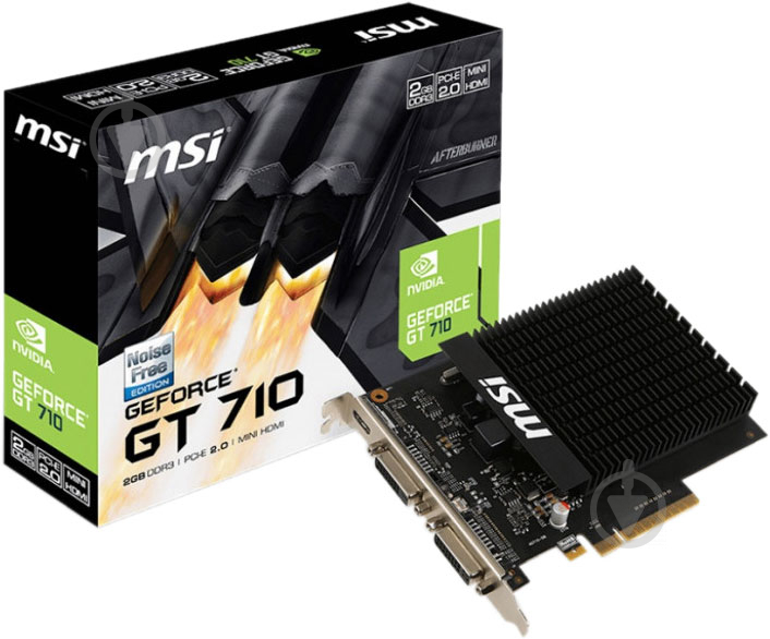 Відеокарта MSI GeForce GT 710 LP 2GB GDDR3 64bit (GT_710_2GD3H_H2D) - фото 4