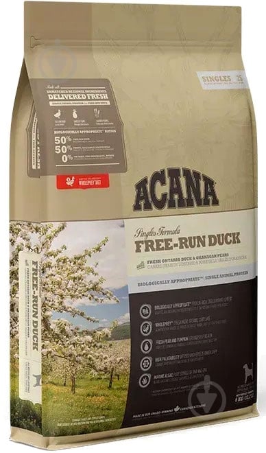 Корм сухой Acana Free-Run Duck 6 кг - фото 1 Корм сухой Acana Free-Run Duck 6 кг - фото 1