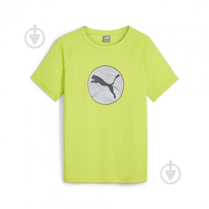 Футболка Puma ACTIVE SPORTS GRAPHIC TEE B 67921339 р.140 зелений - фото 1