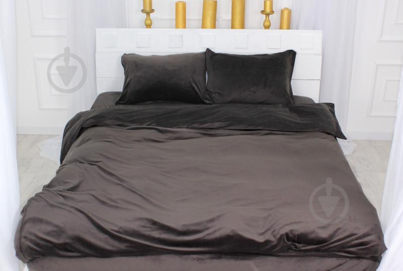 Комплект постельного белья Велюр Winter Frost 28-0003 Brown Velvet 2х143х210 см коричневый MirSon - фото 1