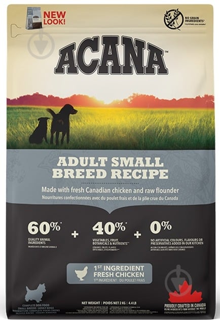 Корм сухой Acana Adult Small Breed Recipe 2 кг - фото 2 Корм сухой Acana Adult Small Breed Recipe 2 кг - фото 2