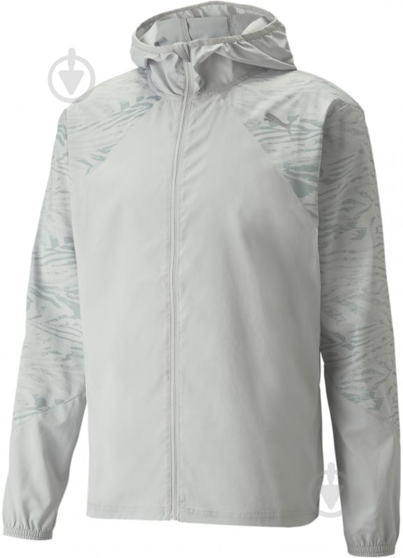 Вітрівка чоловіча демісезонна Puma RUN GRAPHIC HOODED JACKET M 52140519 р.2XL сіра - фото 4 Вітрівка чоловіча демісезонна Puma RUN GRAPHIC HOODED JACKET M 52140519 р.2XL сіра - фото 4