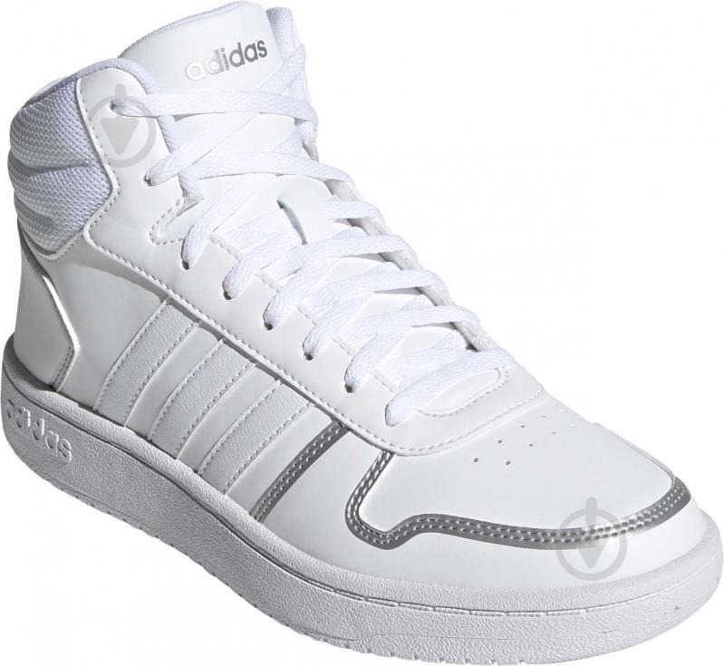 Кроссовки женские зимние Adidas HOOPS 2.0 MID FY6023 р.36 2/3 белые - фото 3