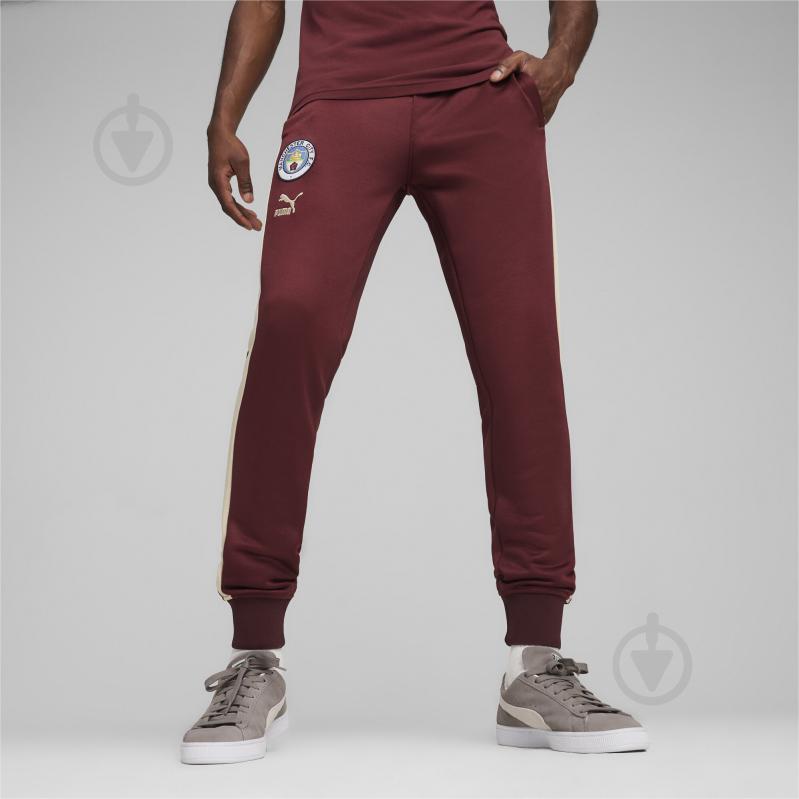 Брюки Puma MCFC FTBLHERITAGE T7 TRACK PANTS 76949717 р. XL красный - фото 3