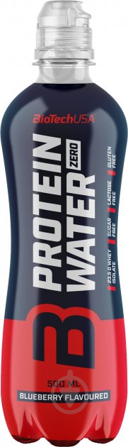 Протеин BioTechUSA Protein Water Zero черника 500 мл - фото 1