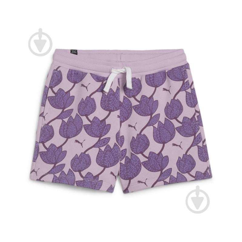 Шорти Puma ESS+ BLOSSOM AOP SHORTS G 67982060 р. 164 рожевий - фото 1