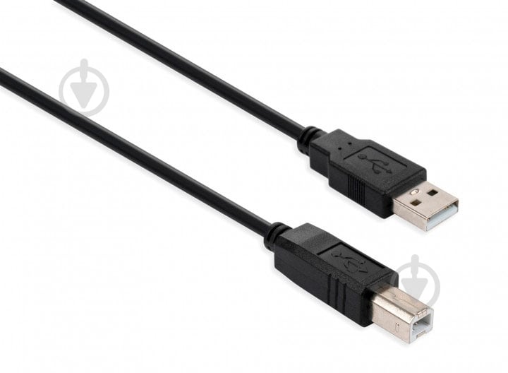Кабель Vinga USB Am – USB Bm 5 м черный (VCPUSBAMBM5BK) - фото 2