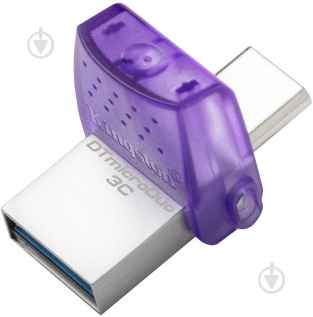 Флеш-память USB Kingston DataTraveler MicroDuo 3С 128 ГБ USB 3.2 USB Type-C violet (DTDUO3CG3/128GB) - фото 4