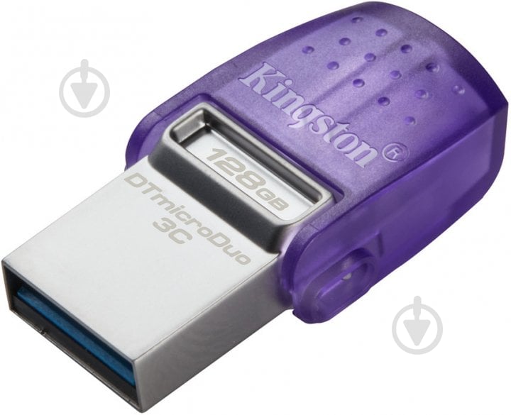 Флеш-память USB Kingston DataTraveler MicroDuo 3С 128 ГБ USB 3.2 USB Type-C violet (DTDUO3CG3/128GB) - фото 2