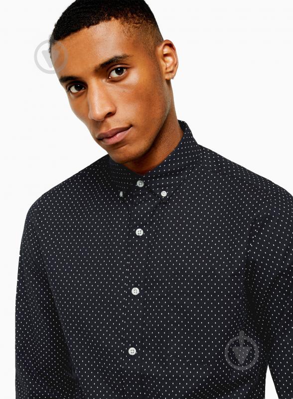 Рубашка TopMan CASUAL SHIRTS 83S17B-NAV р. S синий - фото 4