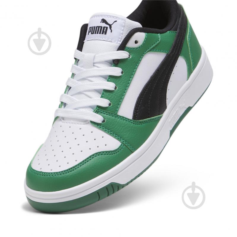 Кросівки для хлопчиків Puma REBOUND V6 LO JR 39383305 р.35,5 зелені - фото 6