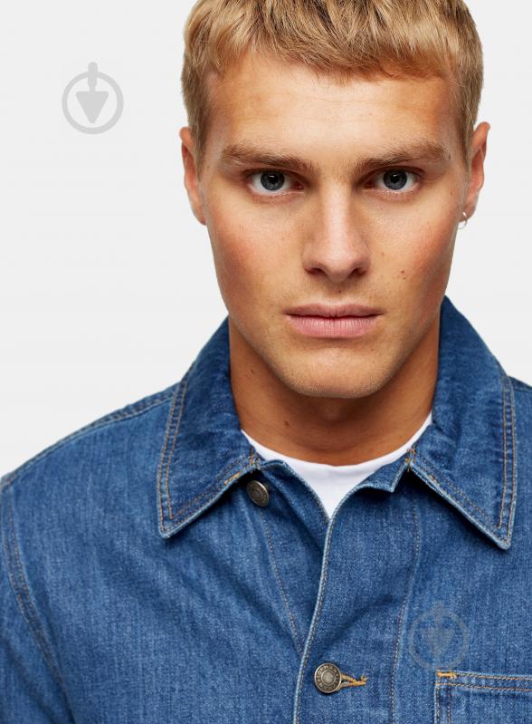 Рубашка TopMan CASUAL SHIRTS 83S21O-BLE р. L синий - фото 4