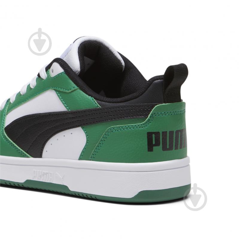 Кросівки для хлопчиків Puma REBOUND V6 LO JR 39383305 р.37 зелені - фото 2