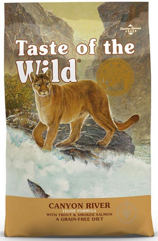 Корм сухий для котів Taste of the Wild Canyon River Feline 2 кг - фото 1 Корм сухий для котів Taste of the Wild Canyon River Feline 2 кг - фото 1