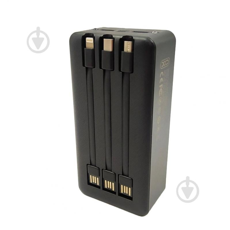 Повербанк Xo PR164 30000 mAh black (PR164) - фото 3