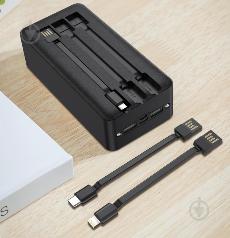 Повербанк Xo PR164 30000 mAh black (PR164) - фото 5