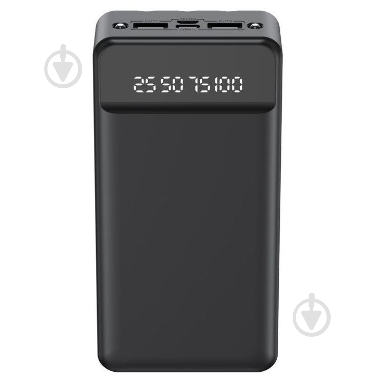 Повербанк Xo PR164 30000 mAh black (PR164) - фото 1