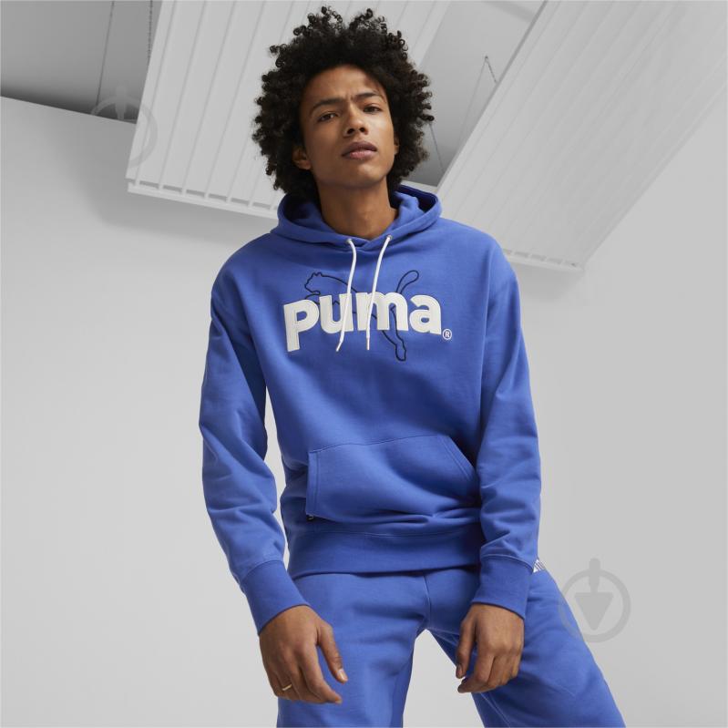 Джемпер Puma PUMA TEAM GRAPHIC HOODIE TR 53825992 р. XXL синий - фото 3