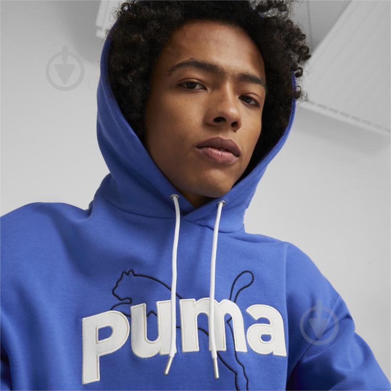 Джемпер Puma PUMA TEAM GRAPHIC HOODIE TR 53825992 р. XXL синий - фото 5