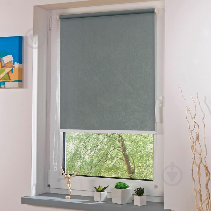 Ролета мини Rollotex LEN с фиксацией под наклон серая 87x240 см - фото 2 Ролета мини Rollotex LEN с фиксацией под наклон серая 87x240 см - фото 2