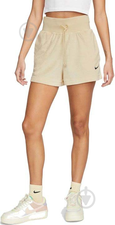 Шорти Nike W NSW TRRY SHORT MS FJ4899-294 р. XS бежевий - фото 1