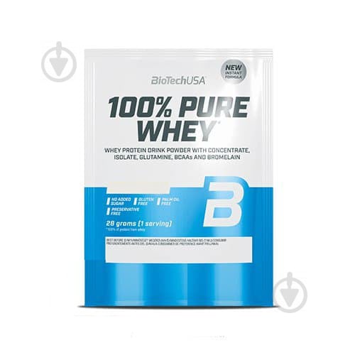 Протеїн BioTechUSA 100% Pure Whey карамель-капучино 0,028 кг - фото 1