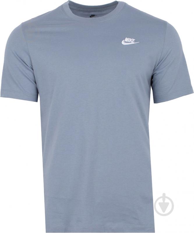 Футболка Nike M NSW CLUB TEE AR4997-493 р.2XL блакитний - фото 1