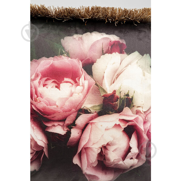 Подушка Blush Roses 45x45 см черный KARE Design - фото 3