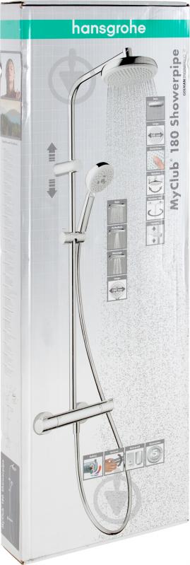 Душова система Hansgrohe My Clube 180 Showerpipe 26735400 - фото 5