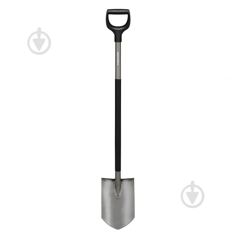 Лопата штикова суцільна Fiskars Ergonomic Pointed Grey 125 см - фото 2 Лопата штикова суцільна Fiskars Ergonomic Pointed Grey 125 см - фото 2