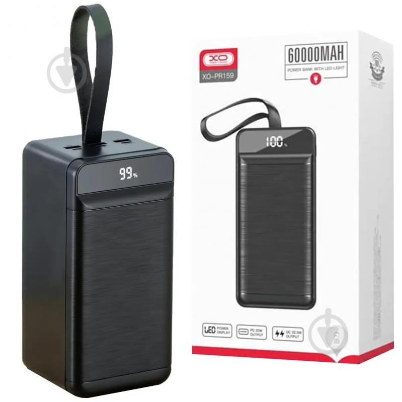 Повербанк Xo PR159 60000 mAh black (PR159.black) - фото 6 Повербанк Xo PR159 60000 mAh black (PR159.black) - фото 6