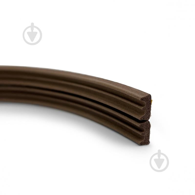 Уплотнитель самоклеющийся E-образный Horst DS-E 9x4 6 м коричневый - фото 7