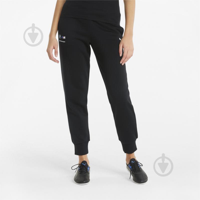 Брюки Puma BMW MMS Wmn ESS Sweat Pants 53424801 р. S черный - фото 1