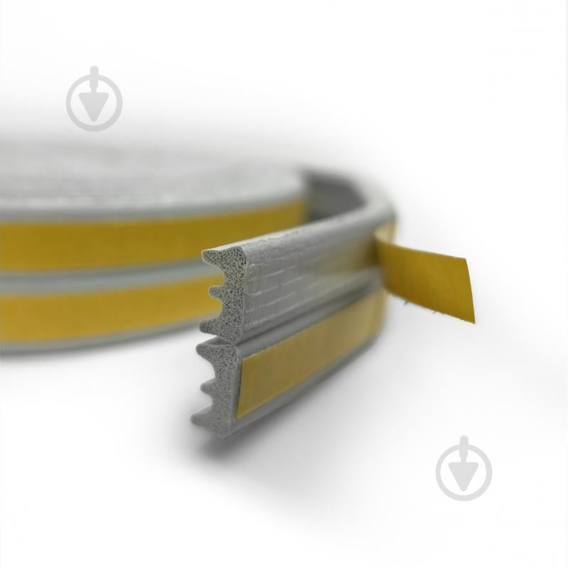 Уплотнитель самоклеющийся E-образный Horst DS-E 9x4 6 м серый - фото 4