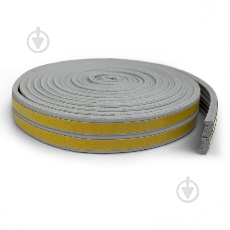 Уплотнитель самоклеющийся E-образный Horst DS-E 9x4 6 м серый - фото 3