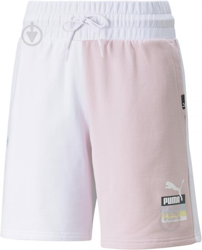 Шорты Puma Brand Love High Waist Shorts 53446402 р. L белый - фото 4