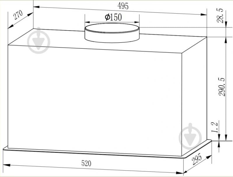 ВИТРИНА! Вытяжка Interline SENSE BL A/60 PB/2/T - фото 10