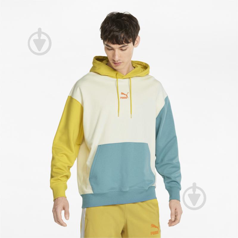 Джемпер Puma Classics Block Hoodie 53460265 р. XL белый - фото 1