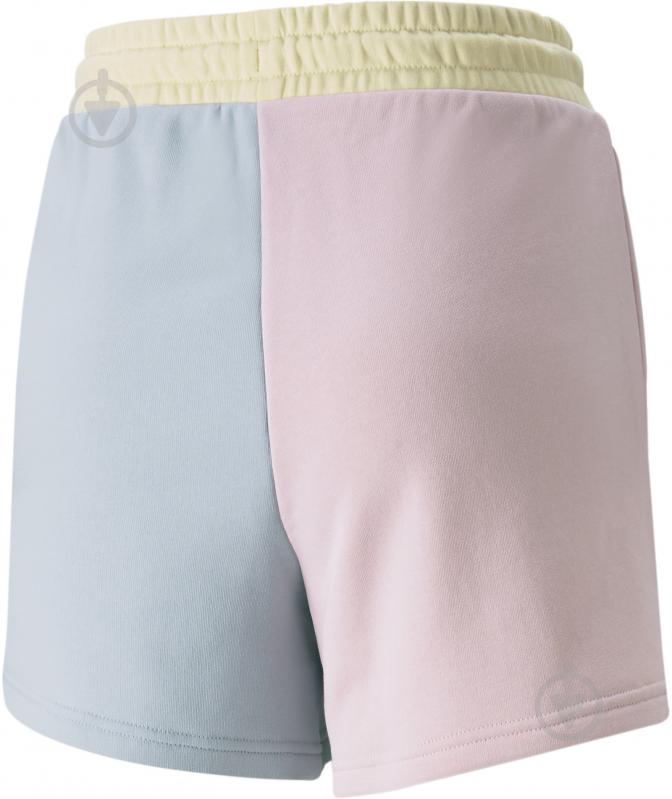 Шорти Puma Classics Block High Shorts 53460821 р. XS блакитний із рожевим - фото 5