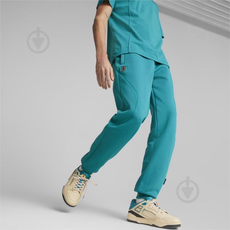 Брюки Puma FERRARI STYLE SWEAT PANTS 53832905 р. S синий - фото 5