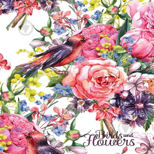 Блокнот Птицы и цветы 1В653 А6 48 листов Аркуш - фото 1