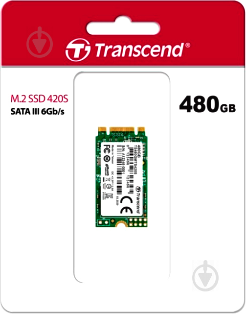 SSD-накопичувач Transcend 2242 480GB M.2 SATA III TLC (TS480GMTS420S) - фото 2