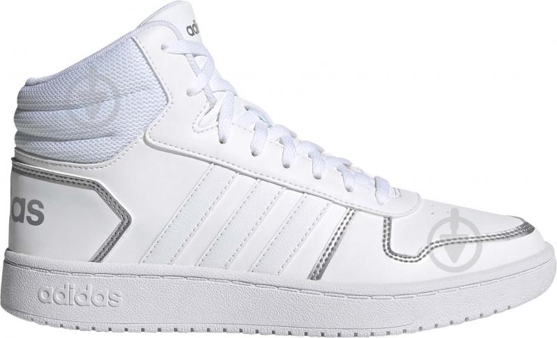 Кроссовки женские зимние Adidas HOOPS 2.0 MID FY6023 р.38 белые - фото 1