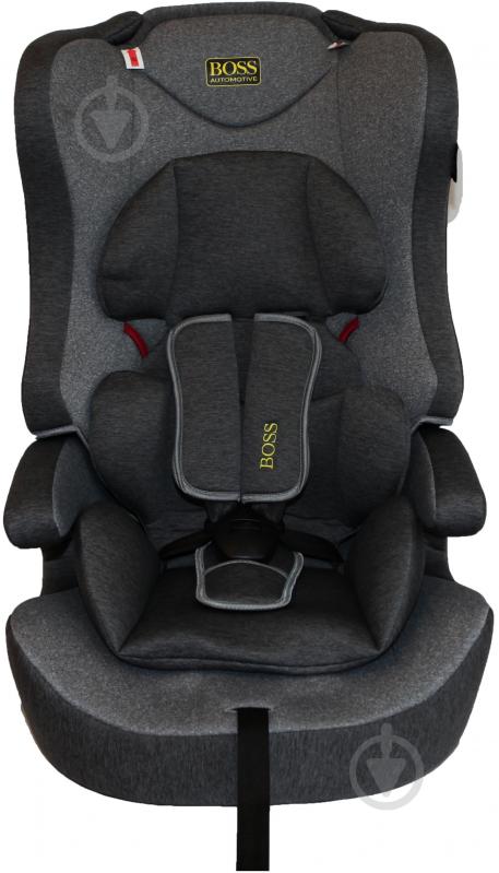 Автокресло BABY CAR SEAT серый с черным grey - фото 1