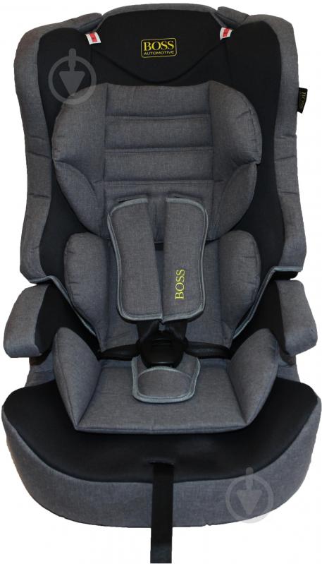 Автокрісло BABY CAR SEAT сірий із чорним black/grey - фото 1