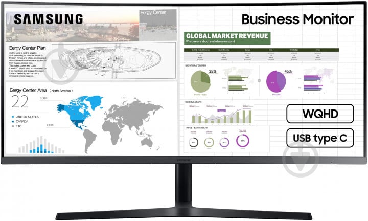 Монитор Samsung C34H890 34" (LC34H890WGIXCI) - фото 2