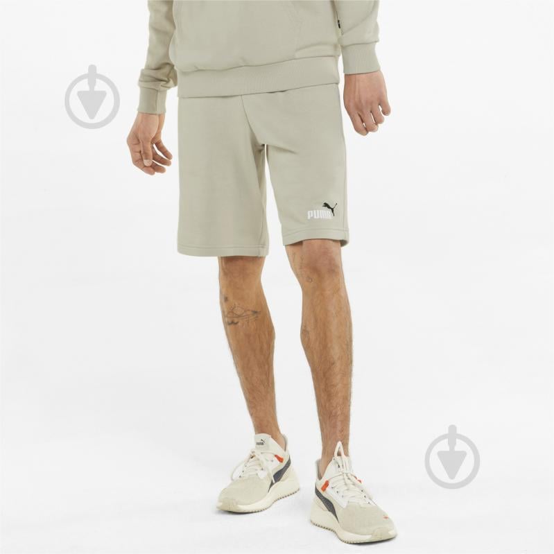 Шорты Puma ESS+ 2 Col Shorts 58676664 р. 2XL бежевый - фото 1